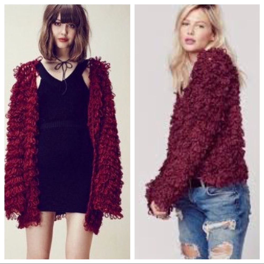 FL&L Burgundy Joplin Cardigan